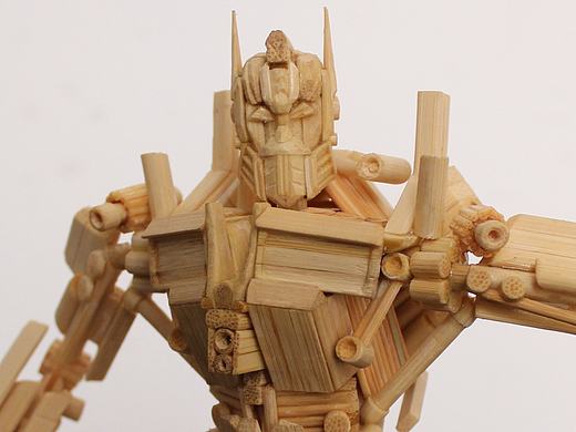 竹制擎天柱（個人主頁-ZMTk2MDgxMjA=） - 其他手工藝 - 站酷設(shè)計(jì)師多多小霸王原創(chuàng)素材 - 站酷ZCOOL