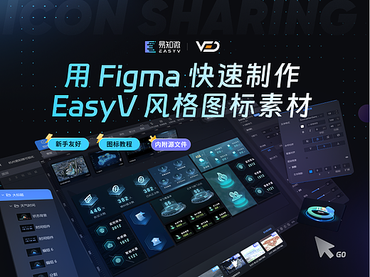 如何用 Figma 快速制作 EasyV 风格的图标素材