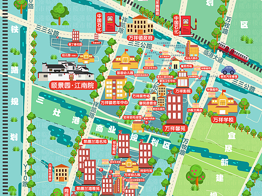 上海市万祥镇地图