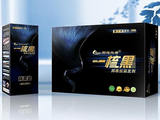 黑发梳包装 染发剂包装 包装设计