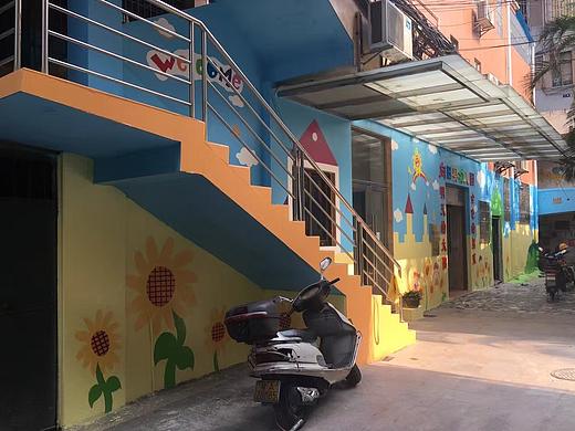 幼儿园墙体彩绘，幼儿园楼体装饰，幼儿园卡通彩绘，幼儿园楼体彩绘, 专业幼儿园墙绘喷画