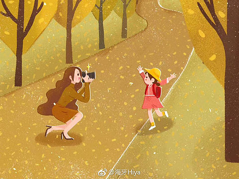 秋分－节日/启动页/闪屏h5/插画/绘本