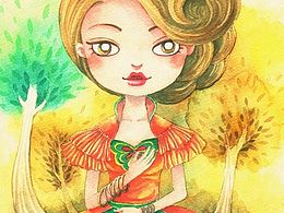 水彩插画