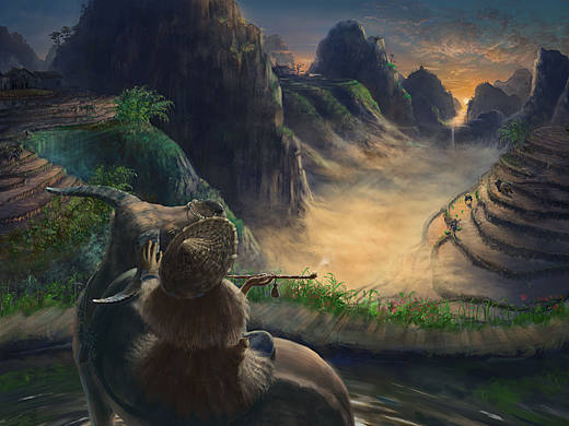 灵肖系列插画--农耕