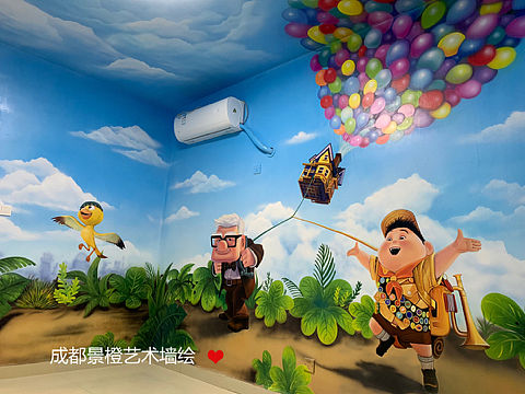 成都墙绘彩绘，幼儿园墙绘
