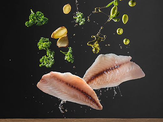 创意飞溅食物拍摄/海鲜类产品摄影