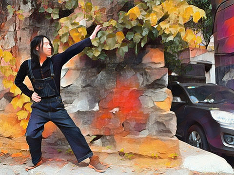邓赟崽照片转插画作品