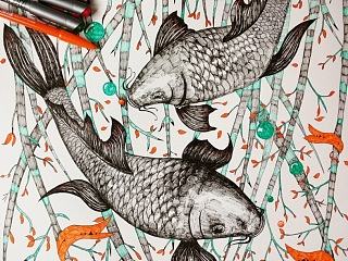 魚（個(gè)人主頁(yè)-ZNzc5MTAwNA==） - 品牌 - 站酷設(shè)計(jì)師芳情雅趣原創(chuàng)素材 - 站酷ZCOOL