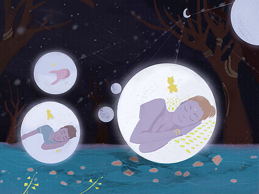 晚安（個(gè)人主頁(yè)-ZMTY5MTA2MDQ=） - 商業(yè)插畫 - 站酷設(shè)計(jì)師小白羊Y原創(chuàng)素材 - 站酷ZCOOL