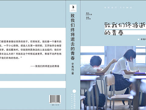 致我們終將逝去的青春書籍封面（個(gè)人主頁-ZMjQ3ODA1Njg=） - 其他 - 站酷設(shè)計(jì)師啊圓原創(chuàng)素材 - 站酷ZCOOL