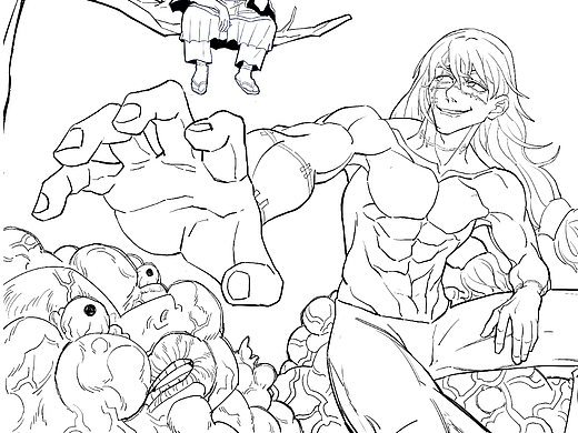 咒術回戰(zhàn) 真人（個人主頁-ZNjY2MDAxNTI=） - 創(chuàng)作習作 - 站酷設計師一秒畫原創(chuàng)素材 - 站酷ZCOOL