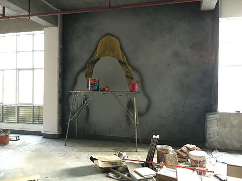 健身房手绘作品
