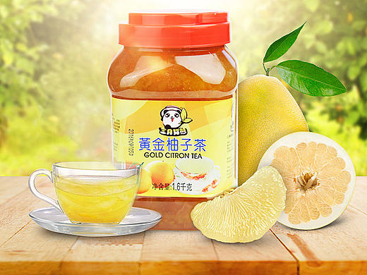 电商天猫柚子茶详情页