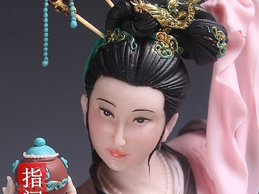贺加贵面塑软陶（古典仕女 ）