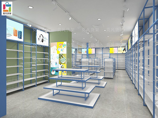 饰品店中岛柜陈列架怎么装修-莫凡货架实力厂家可定做