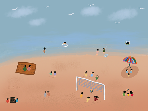 小城夏天——海滩