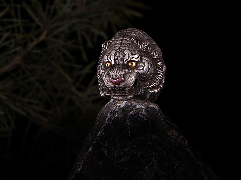 工兮·虎啸山林戒指