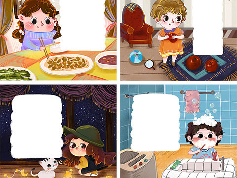 儿童插画绘本-谜语