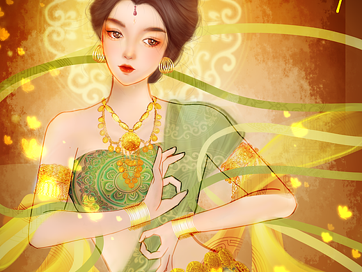 日常練習(xí)—敦煌（個(gè)人主頁(yè)-ZNTU2MzM5MDg=） - 創(chuàng)作習(xí)作 - 站酷設(shè)計(jì)師是TJ哦原創(chuàng)素材 - 站酷ZCOOL