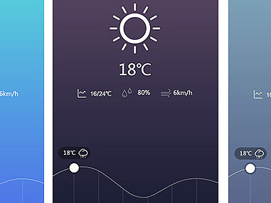weatherAPP（个人主页-ZMTY2MzA4NTY=） - APP界面 - 站酷设计师李大清原创素材 - 站酷ZCOOL
