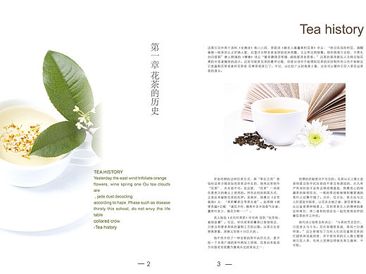 花茶画册排版