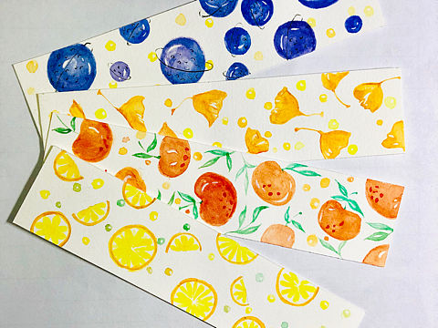 水彩書簽（個人主頁-ZMzY2MzQwODg=） - 繪畫 - 站酷設計師佛系張大菜原創(chuàng)素材 - 站酷ZCOOL