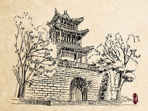 建筑写生