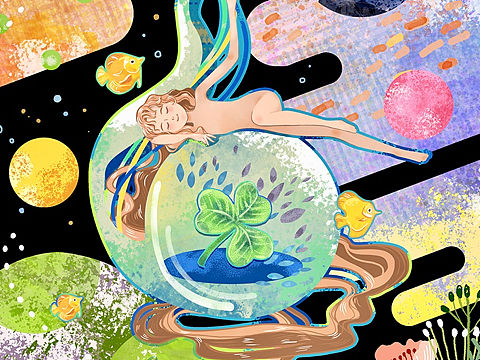 植物賦予人類的生命力 書籍封面插畫設(shè)計（個人主頁-ZMzc4MTg1NzI=） - 商業(yè)插畫 - 站酷設(shè)計師巴厘島寶珀原創(chuàng)素材 - 站酷ZCOOL