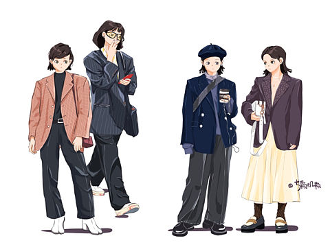 最近画的一些女孩子