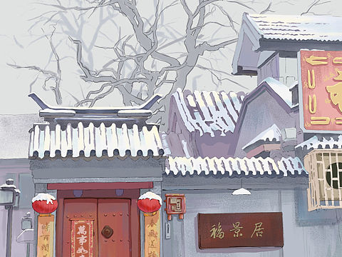 雪景场景