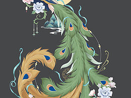 大袖衫背部圖案繪制