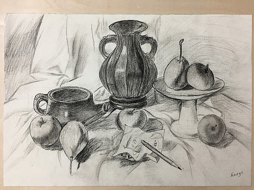 静物素描