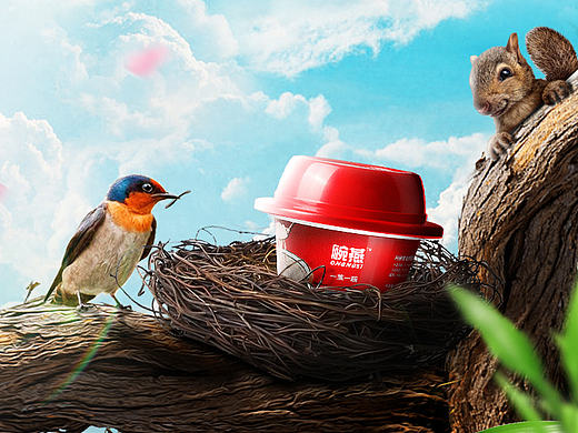 燕窝创意海报合成