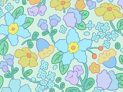 插画花卉