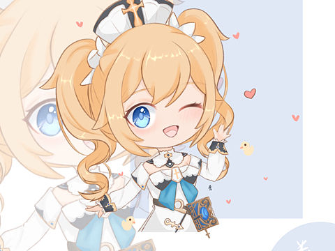 原神～芭芭拉（个人主页-ZNTM0NTY1ODg=） - 创作习作 - 站酷设计师画画的卷卷子原创素材 - 站酷ZCOOL