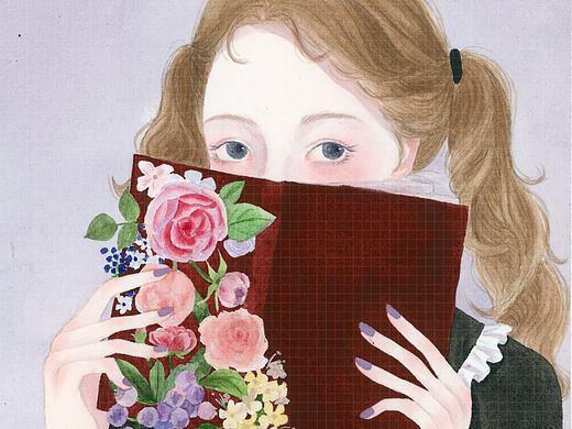 偷偷看着你 心里开出花来