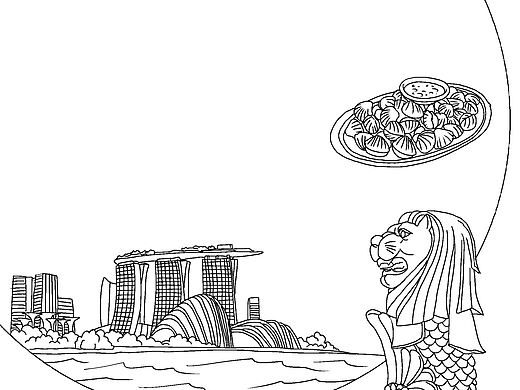 少儿地理图书封面线稿（已商用）