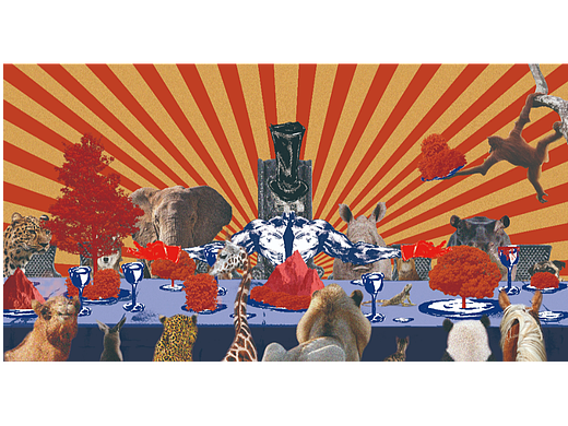反极端动物保护协会 个人拼贴插画集