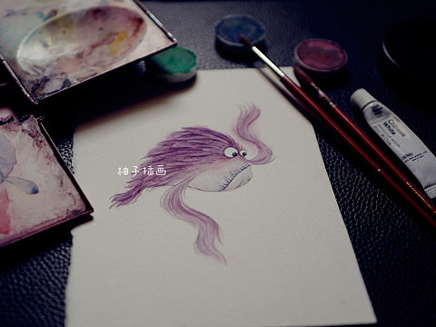 柚子插画小怪兽拜年系列