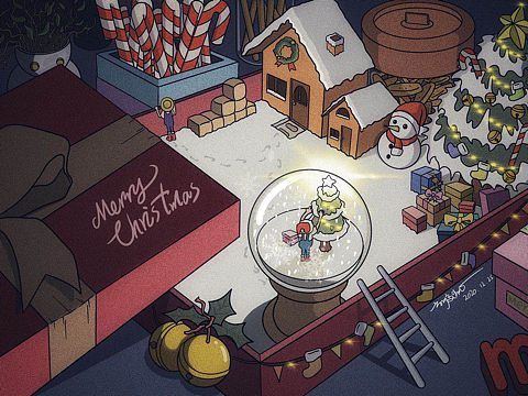 畫圣誕的一天圣誕節(jié)（個人主頁-ZNDk4NjI4MDg=） - 創(chuàng)作習(xí)作 - 站酷設(shè)計師反方向1998原創(chuàng)素材 - 站酷ZCOOL