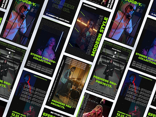 PR模板 | 竖屏城市设计手机模型动态动画标题介绍社交