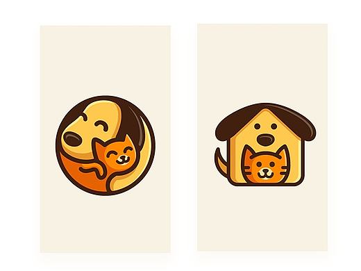 临摹动物AI简笔画MB风格