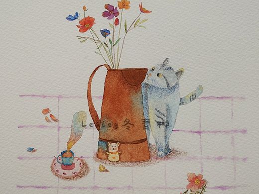 瑟瑟发抖偷奶酪（个人主页-ZMzU4MzYyODA=） - 创作习作 - 站酷设计师Lesley冬青树原创素材 - 站酷ZCOOL