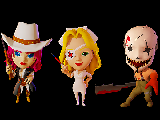 3d手绘角色渲染