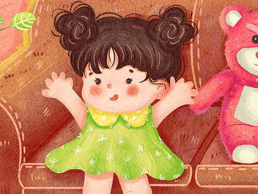 森林大场景插画