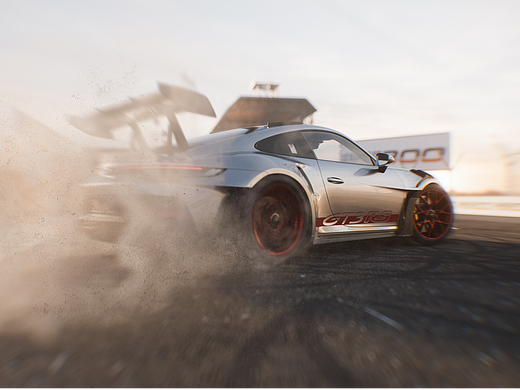 【汽车渲染】Porsche 911 GT3 RS 赛道版