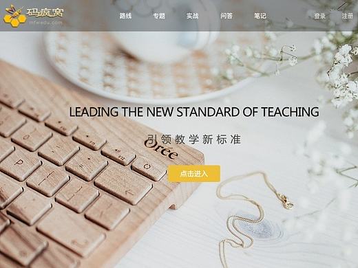 《码蜂窝》网站页面