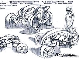 交通工具设计手绘过程-沙滩车