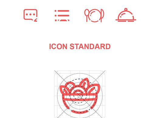 一套美食剪影图标