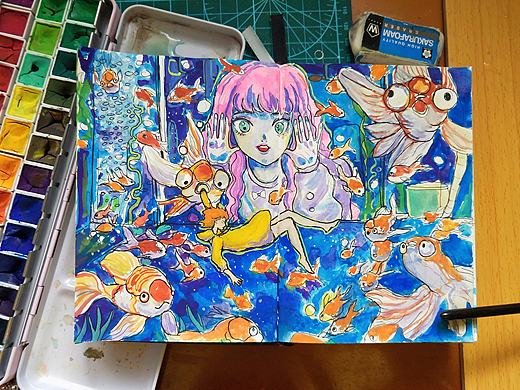 粉毛公主和黄毛阿丹系列（个人主页-ZNDY0OTYwNjg=） - 绘本 - 站酷设计师你单身原创素材 - 站酷ZCOOL